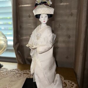 SOLD  Handmade Vintage Giesha Girl 13-1/2” Collectible Doll